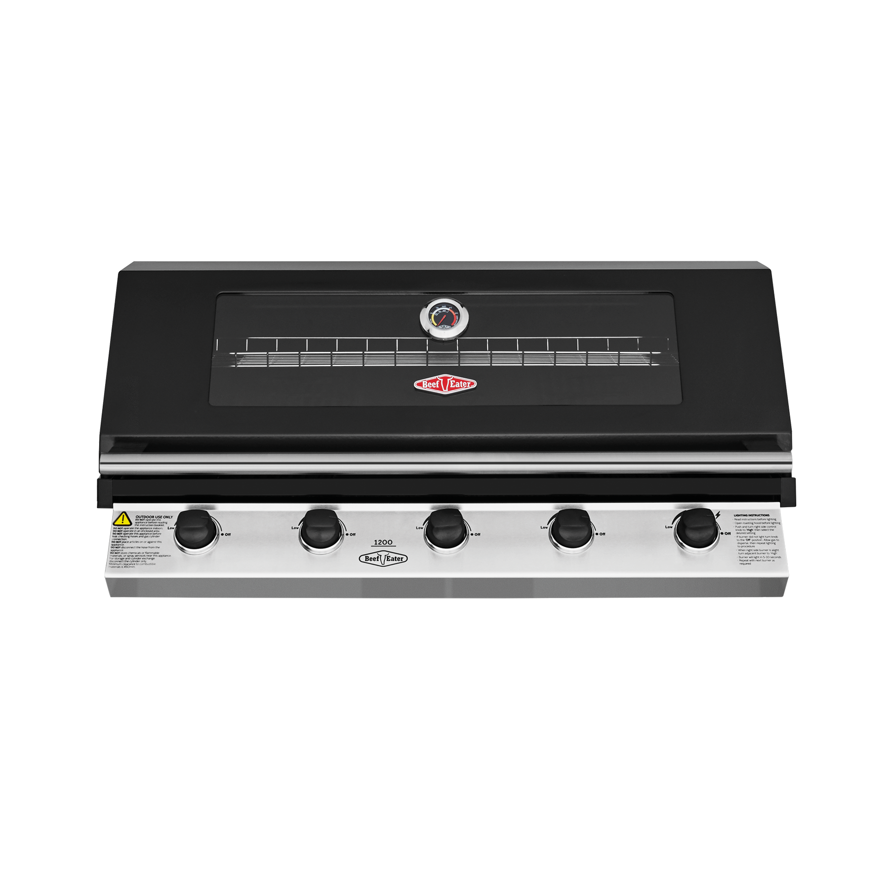 Beefeater 1200 Series Black enamel 5 burner built In BBQ BBG1250BB (Pick up only)