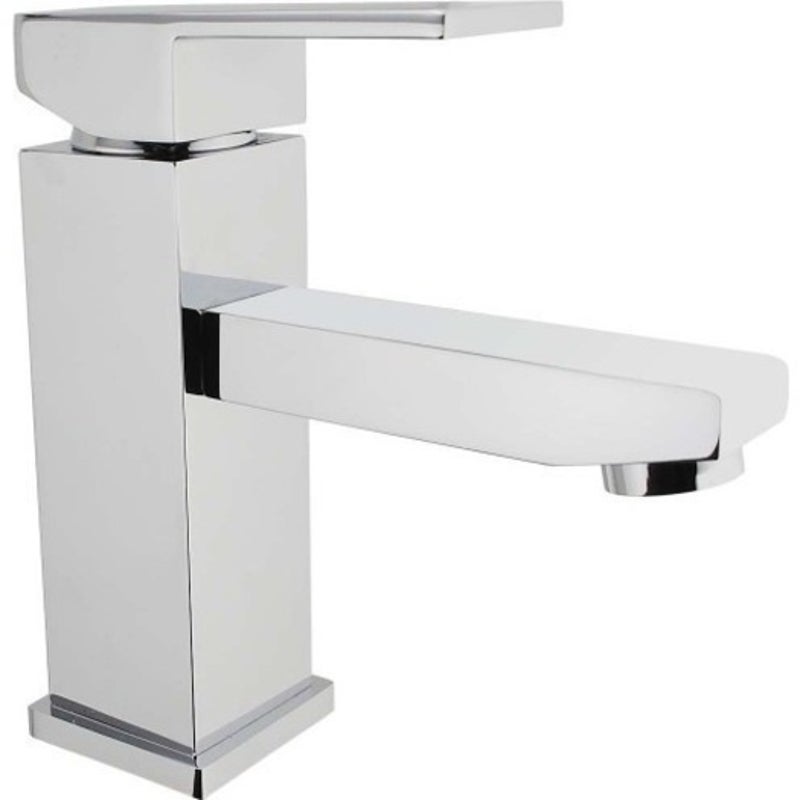 Square chrome Basin Mixer