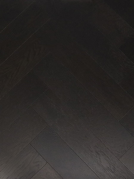 Engineered Oak Dark Grey Herringbone flooring $60sqm