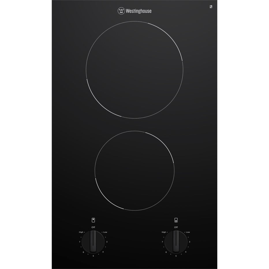 Westinghouse 300mm 2 zone ceramic cooktop WHC322BC (Pick up only)