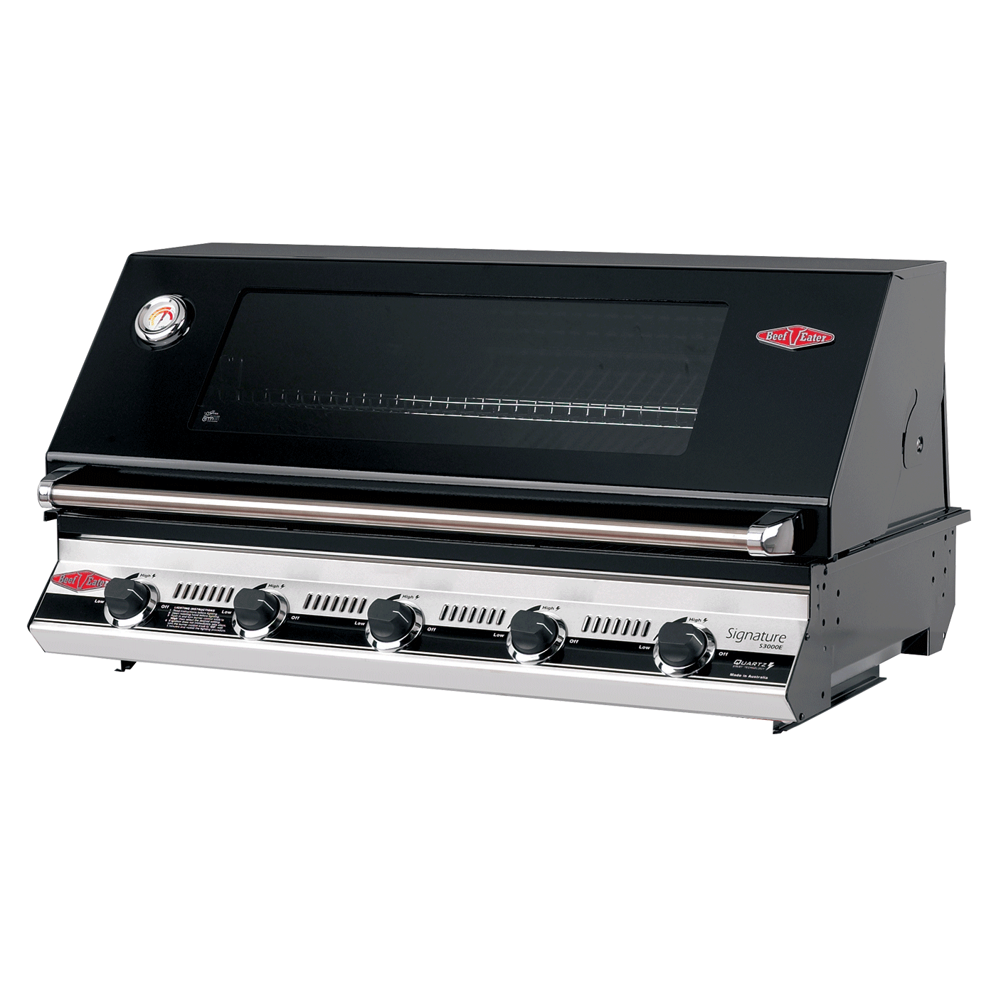 Beefeater Signature 3000E black enamel 5 burner built In BBQ BS19952