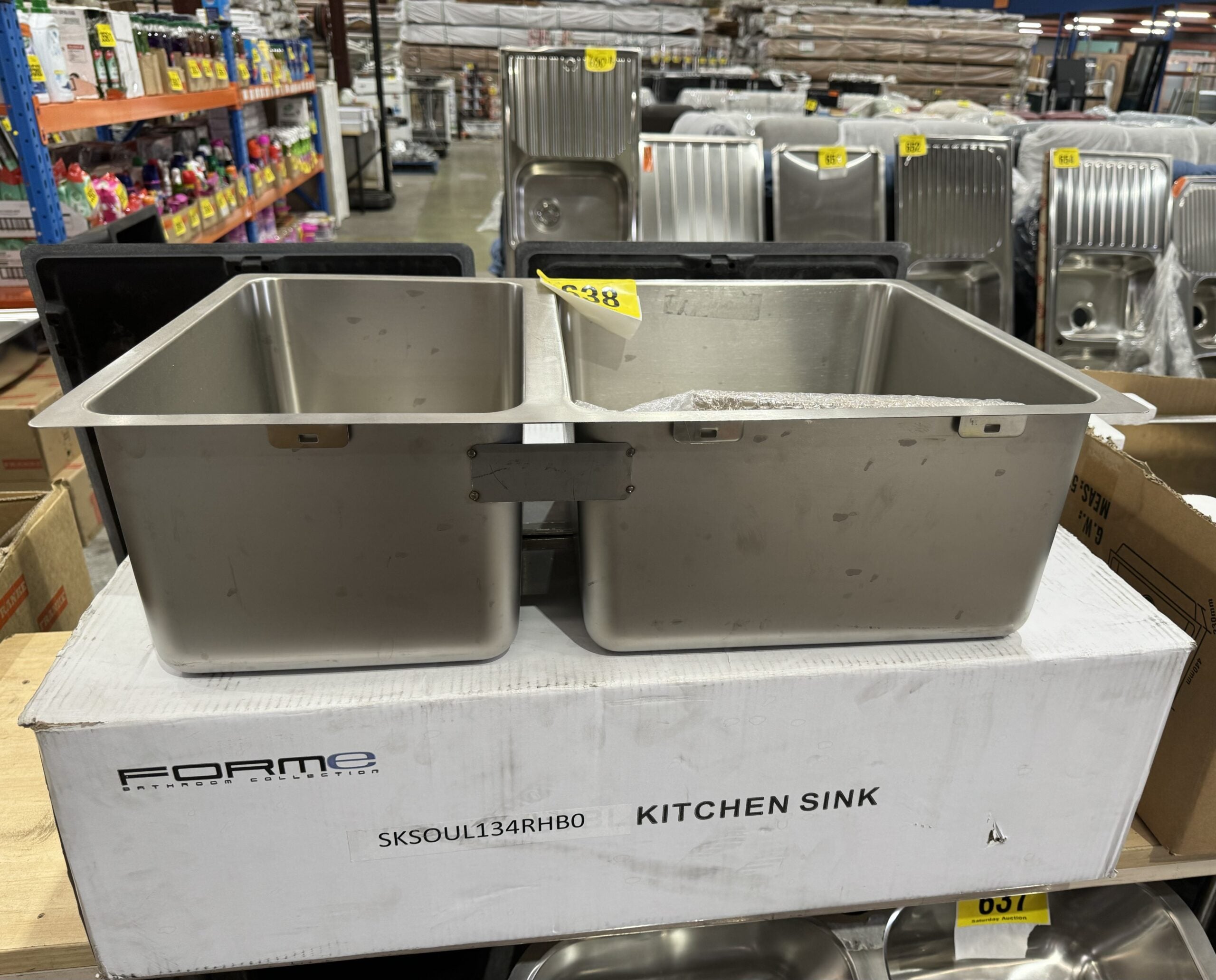 660x440mm stainless steel sink (Pick up only)